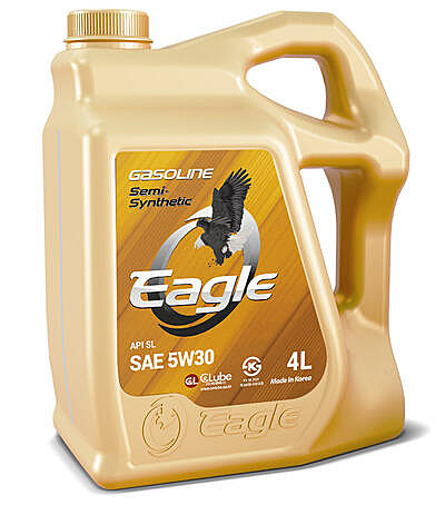 Полусинтетическое бензиновое масло EAGLE Gasoline Semi-Synthetic 5W30 API SL 4L