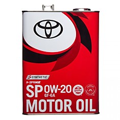 TOYOTA Масло моторное 0W20 SP 4L Ж/Б