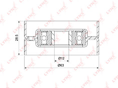 Ролик обводной 2C-3C Lynx